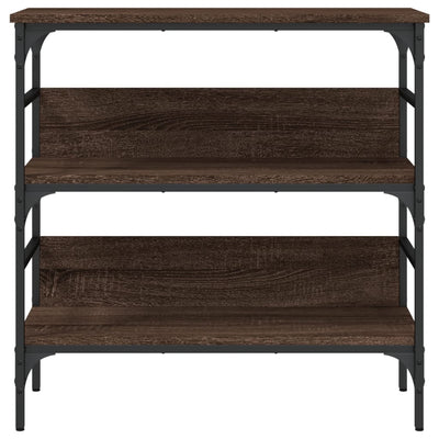 Konsolipöytä ruskea tammi 75x32x75 cm tekninen puu
