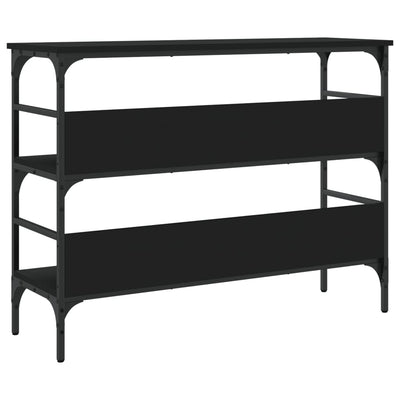 Konsolipöytä musta 100x32x75 cm tekninen puu