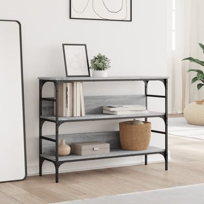 Konsolipöytä harmaa Sonoma 100x32x75 cm tekninen puu