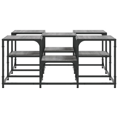 Sohvapöytä harmaa Sonoma 91x91x40 cm tekninen puu