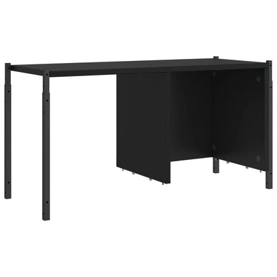Kirjahylly musta 72x28x172 cm tekninen puu