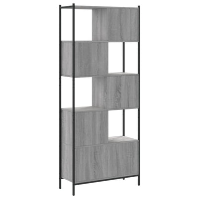 Kirjahylly harmaa Sonoma 72x28x172 cm tekninen puu