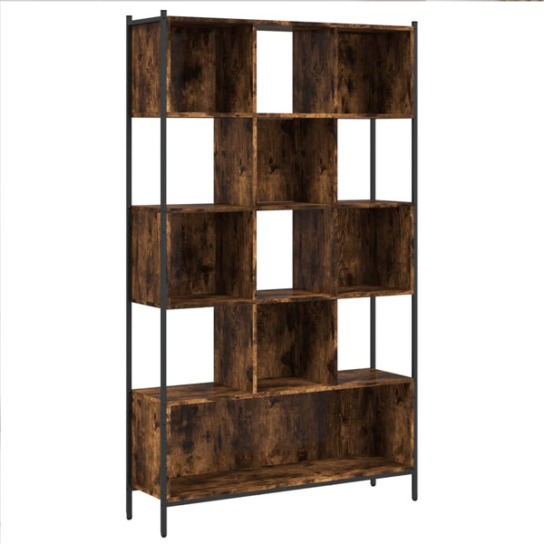 Kirjahylly savutammi 102x28x172 cm tekninen puu