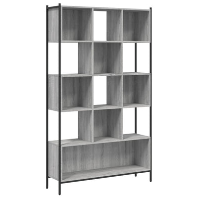 Kirjahylly harmaa Sonoma 102x28x172 cm tekninen puu