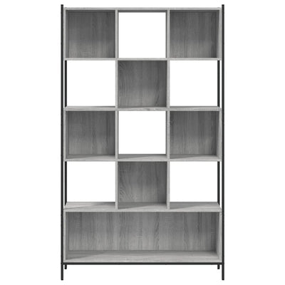 Kirjahylly harmaa Sonoma 102x28x172 cm tekninen puu