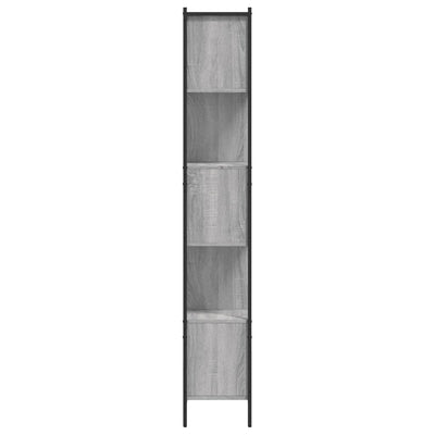 Kirjahylly harmaa Sonoma 102x28x172 cm tekninen puu