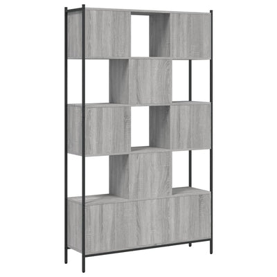 Kirjahylly harmaa Sonoma 102x28x172 cm tekninen puu