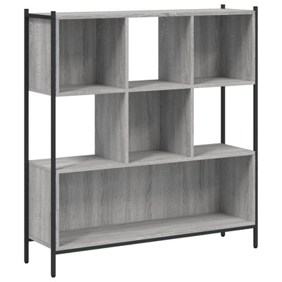 Kirjahylly harmaa Sonoma 102x28x172 cm tekninen puu
