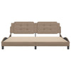 Cappuccino sängynrunko päädyllä Nagdy 200x200cm (keinonahka)