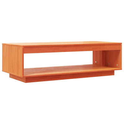 Sohvapöytä vahanruskea 110x50x33,5 cm täysi mänty
