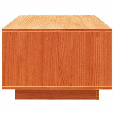 Sohvapöytä vahanruskea 110x50x33,5 cm täysi mänty