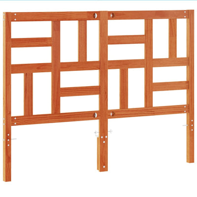 Sängynpääty ruskea 150 cm täysi mänty