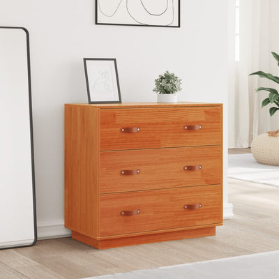 Senkki vahanruskea 80x40x75 cm täysi mänty