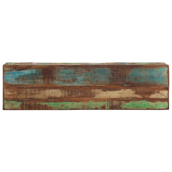 Konsolipöytä 110x30x75 cm kierrätetty täyspuu ja rauta