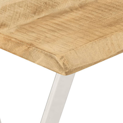 Konsolipöytä elävillä reunoilla 105x33x76 cm täysi mangopuu