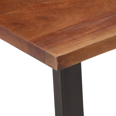 Sohvapöytä hunajanruskea 110x55x40 cm täysi akasiapuu