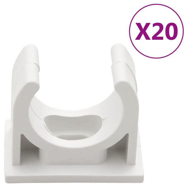 Johtokanava kiinnikkeillä Ø25 mm 10 m PVC