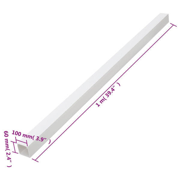 Johtokanava 100x60 mm 10 m PVC