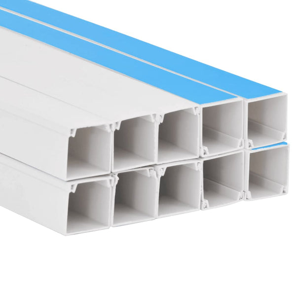 Johtokanava itsekiinnittyvä 10x10 mm 10 m PVC