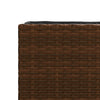 Ulkokukkalaatikot 2 ruukkua 2kpl rusk. 90x20x40 cm polyrottinki