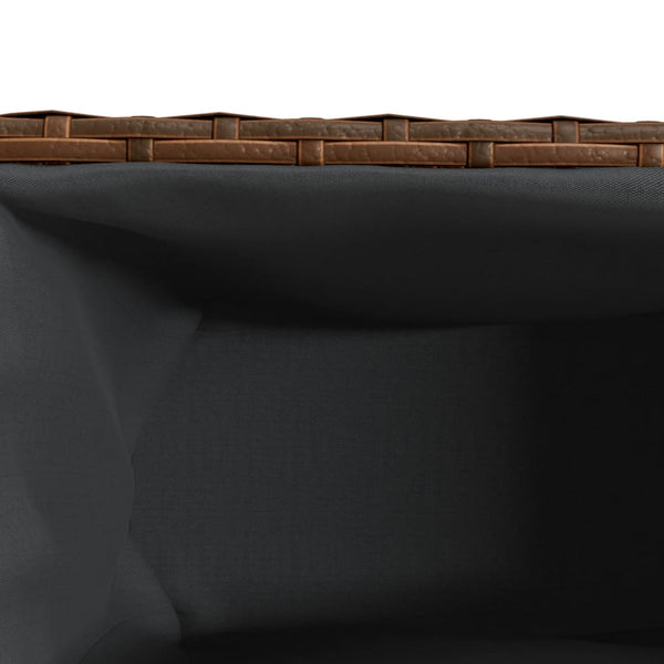 Ulkokukkalaatikot 2 ruukkua 2kpl rusk. 90x20x40 cm polyrottinki