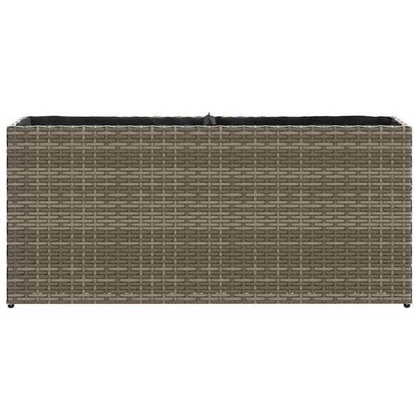 Ulkokukkalaatikot 2 ruukkua 2kpl harm. 90x20x40 cm polyrottinki