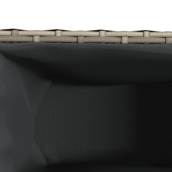Ulkokukkalaatikot 3 ruukkua 2kpl harm. 105x30x32 cm PE-rottinki