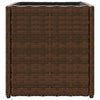 Puutarhan istutuslaatikot 2 kpl ruskea 36x30x32 cm polyrottinki