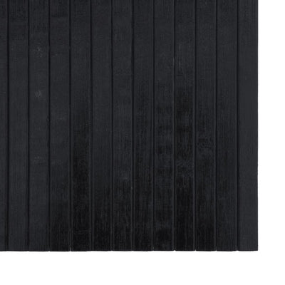 Matto suorakaide musta 60x400 cm bambu