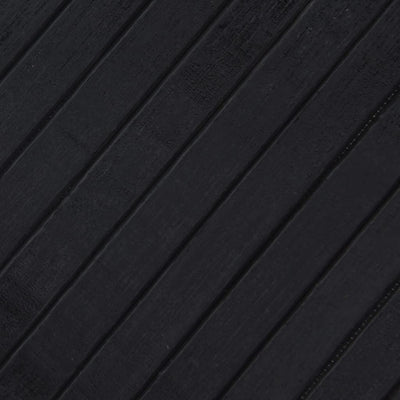Matto suorakaide musta 60x400 cm bambu