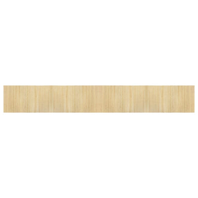 Matto suorakaide vaalea luonnollinen 60x400 cm bambu