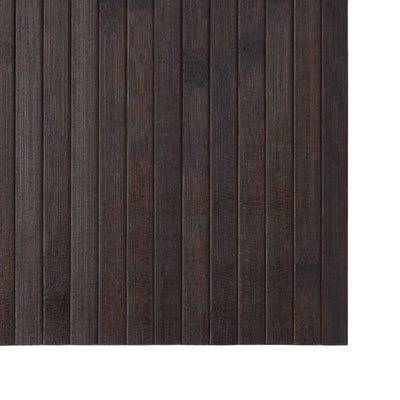 Matto suorakaide tummanruskea 60x400 cm bambu