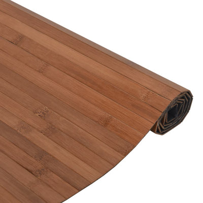 Matto suorakaide ruskea 60x500 cm bambu