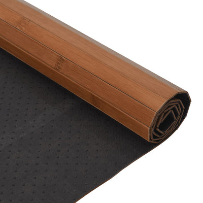 Matto suorakaide ruskea 60x500 cm bambu