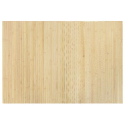 Matto suorakaide vaalea luonnollinen 70x100 cm bambu