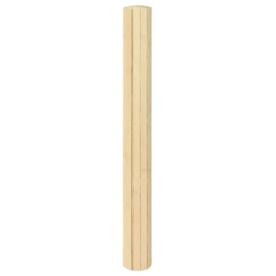 Matto suorakaide vaalea luonnollinen 70x300 cm bambu