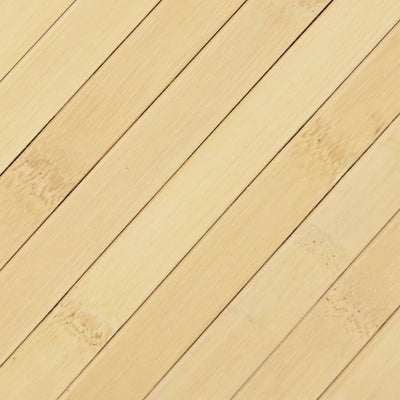 Matto suorakaide vaalea luonnollinen 70x300 cm bambu