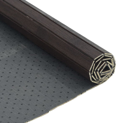Matto suorakaide tummanruskea 70x300 cm bambu