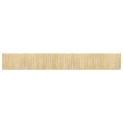 Matto suorakaide vaalea luonnollinen 70x500 cm bambu