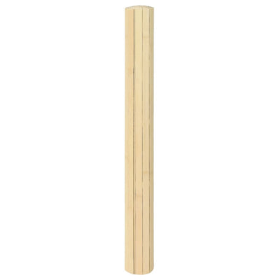 Matto suorakaide vaalea luonnollinen 70x500 cm bambu