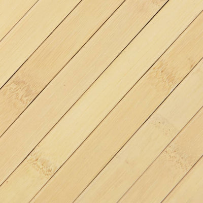 Matto suorakaide vaalea luonnollinen 70x500 cm bambu