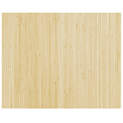 Matto suorakaide vaalea luonnollinen 80x100 cm bambu