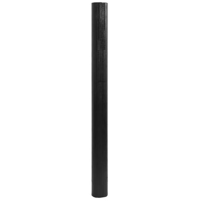 Matto suorakaide musta 80x400 cm bambu