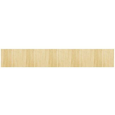 Matto suorakaide vaalea luonnollinen 80x500 cm bambu