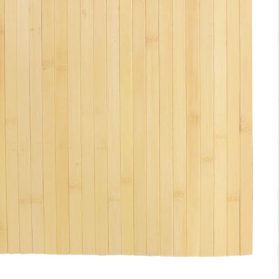 Matto suorakaide vaalea luonnollinen 80x500 cm bambu