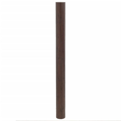 Matto suorakaide tummanruskea 80x500 cm bambu