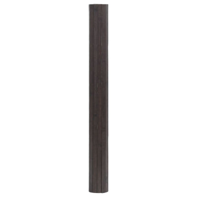 Matto suorakaide tummanruskea 100x300 cm bambu