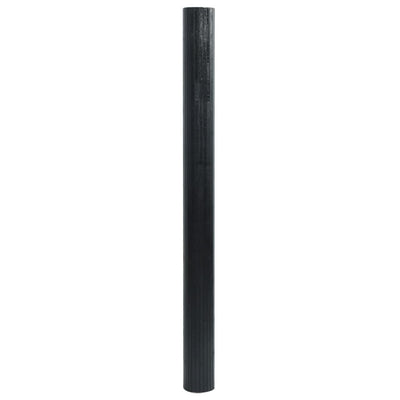Matto suorakaide musta 100x400 cm bambu