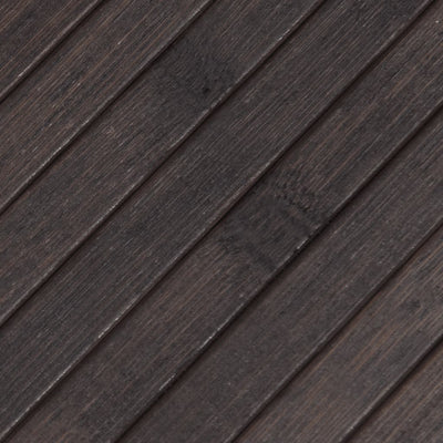 Matto suorakaide tummanruskea 100x400 cm bambu