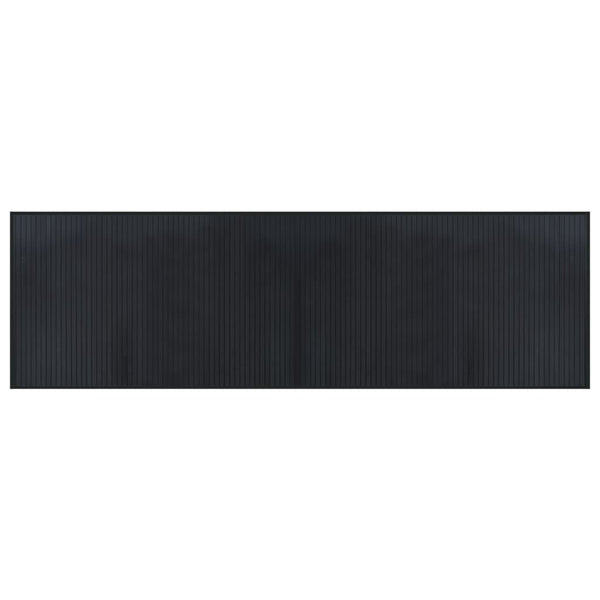 Matto suorakaiteen muotoinen musta 60x200 cm bambu